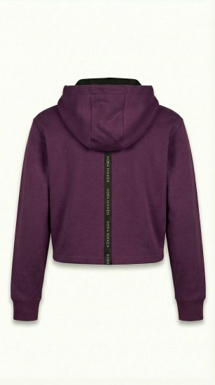 Nora Mikken KAMILLA Cropped Hoodie Mauve Wine - SIEVIEŠU APĢĒRBS XS-XXL - 