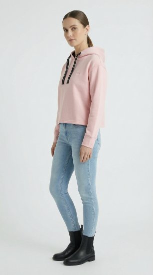 Nora Mikken KAMILLA Cropped Hoodie Peach Whip - SIEVIEŠU APĢĒRBS XS-XXL - 