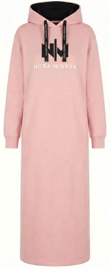 Nora Mikken MARI Maxi Hoodie Dress Peach Whip - SIEVIEŠU APĢĒRBS XS-XXL - 