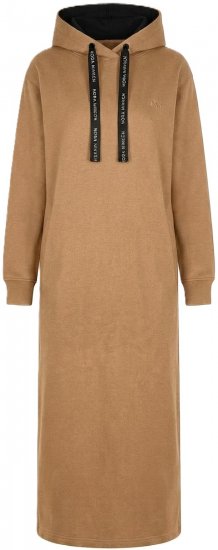 Nora Mikken MARTINA Maxi Hoodie Dress Camel - SIEVIEŠU APĢĒRBS XS-XXL - 