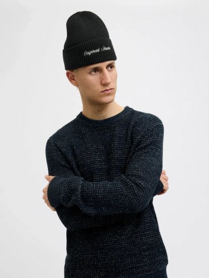 Jack & Jones Norrebro Adīta cepure Melns - Adītās cepures - 