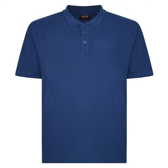Espionage P074C Īsroku Polo Krekls Tumši Zils - Polo krekli - Polo krekli - 2XL-8XL