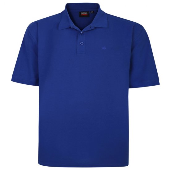 Espionage P074C Īsroku Polo Krekls Karaliski Zils - Polo krekli - Polo krekli - 2XL-8XL