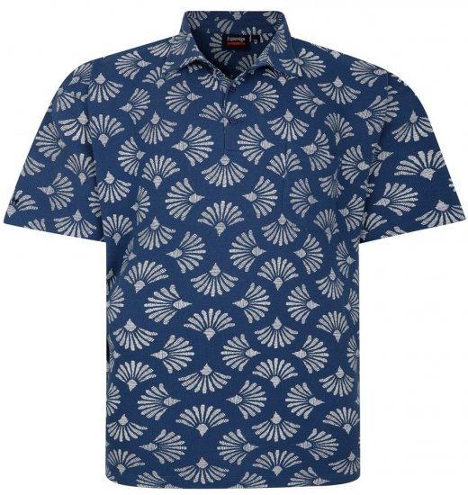 Espionage P219 polo krekls ar gliemežvāku rakstu - Polo krekli - Polo krekli - 2XL-8XL