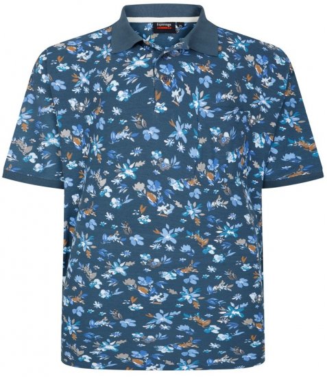 Espionage P221 polo krekls ar ziedu rakstu - Polo krekli - Polo krekli - 2XL-8XL