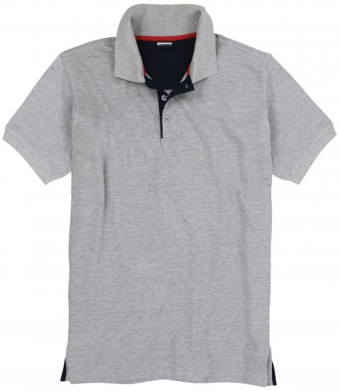 Adamo Pablo Comfort fit Polo Shirt Grey - Polo krekli - Polo krekli - 2XL-8XL