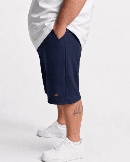 Motley Denim Paris Sweatshorts Dark Indigo - Sporta bikses un šorti - Sporta bikses un Sporta šorti - 2XL-12XL