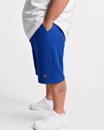 Motley Denim Paris Sweatshorts Royal Blue - Sporta bikses un šorti - Sporta bikses un Sporta šorti - 2XL-12XL