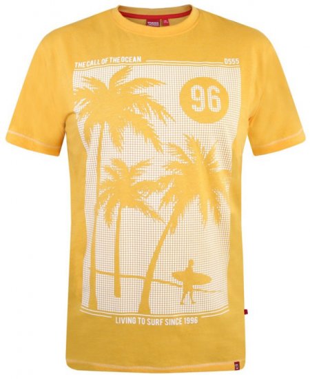 D555 Kansas T-shirt Yellow - T-krekli - T-krekli - 2XL-14XL