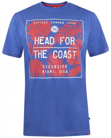 D555 Arizona T-shirt Blue - T-krekli - T-krekli - 2XL-14XL