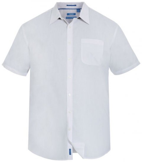 D555 Delmar Easy Iron-Krekls Balts - Krekli - Krekli - 2XL-8XL