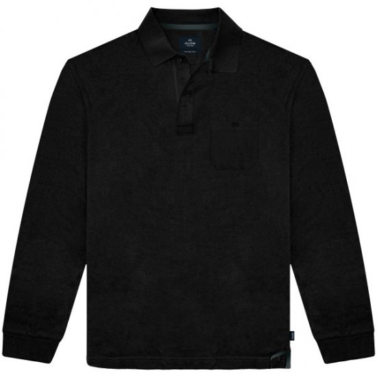 Double Outfitters PS-3100 Polo Shirt Chest Pocket Black - Polo krekli - Polo krekli - 2XL-8XL