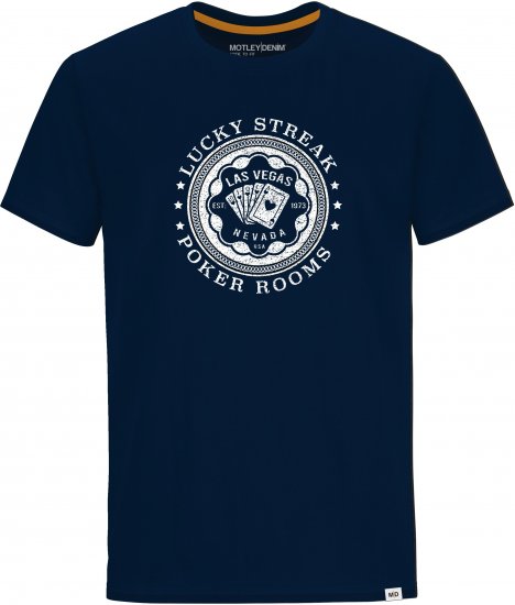 Motley Denim QUEENS T-shirt Navy - T-krekli - T-krekli - 2XL-14XL