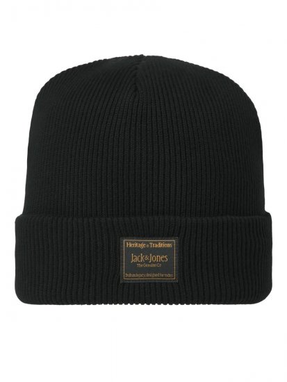 Jack & Jones Attitude Adīta cepure Melns - Adītās cepures - 