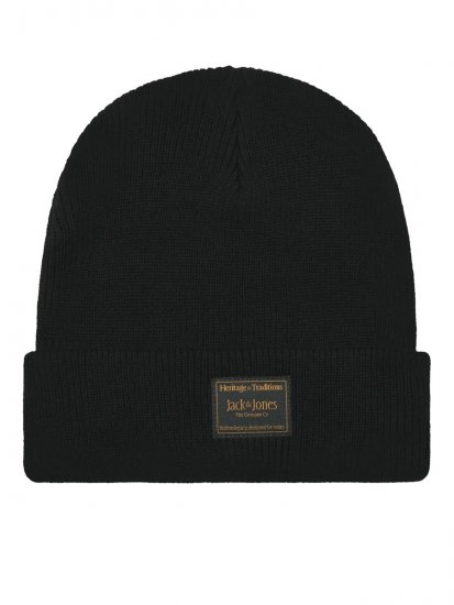 Jack & Jones Attitude Adīta cepure Melns - Adītās cepures - 