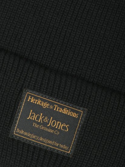 Jack & Jones Attitude Adīta cepure Melns - Adītās cepures - 