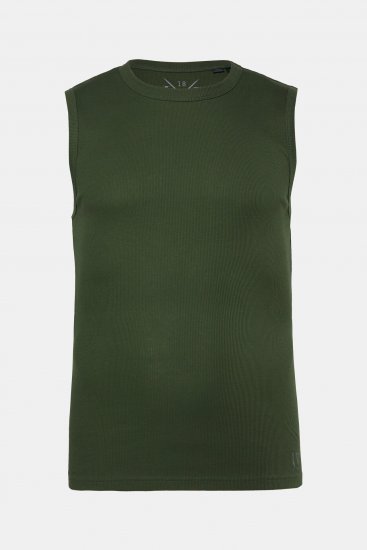 JP1880 Undershirt Rib Jersey Green - T-krekli - T-krekli - 2XL-14XL
