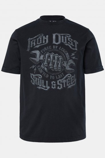 JP1880 T-Shirt Short Sleeve Chest Print Black - T-krekli - T-krekli - 2XL-14XL