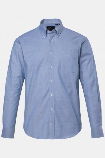 JP1880 Oxford Shirt Flexnamic Long Sleeve Ash Turquoise - Krekli - Krekli - 2XL-8XL