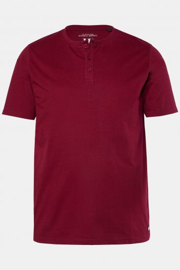 JP1880 Henley Basic T-shirt with Buttons Red - T-krekli - T-krekli - 2XL-14XL