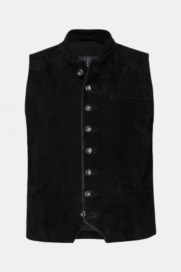 JP1880 Vest Goat Suede Traditional Black - Svētku apģērbs - Svinīgs apģērbs – Lai svinētu stilīgi un ērti