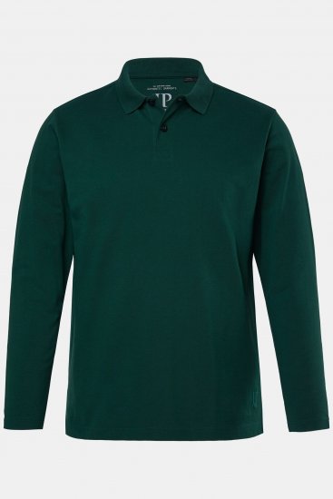 JP1880 Polo Shirt Long Sleeve Pique Dark Green - Polo krekli - Polo krekli - 2XL-8XL