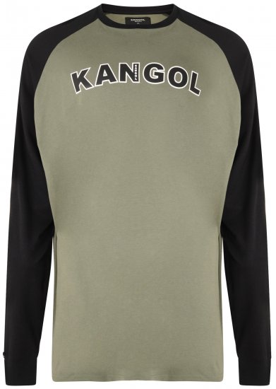 Kangol Rufio Long Sleeve T-shirt Khaki - T-krekli - T-krekli - 2XL-14XL