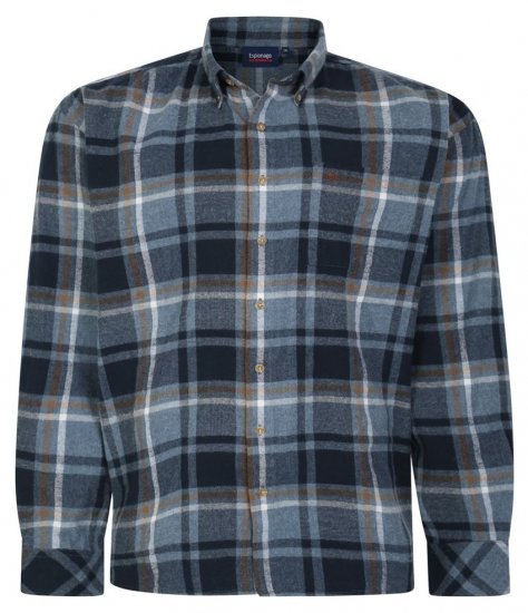 Espionage SH394 Skarots rūtains krekls airforce/tumši zila - Krekli - Krekli - 2XL-8XL
