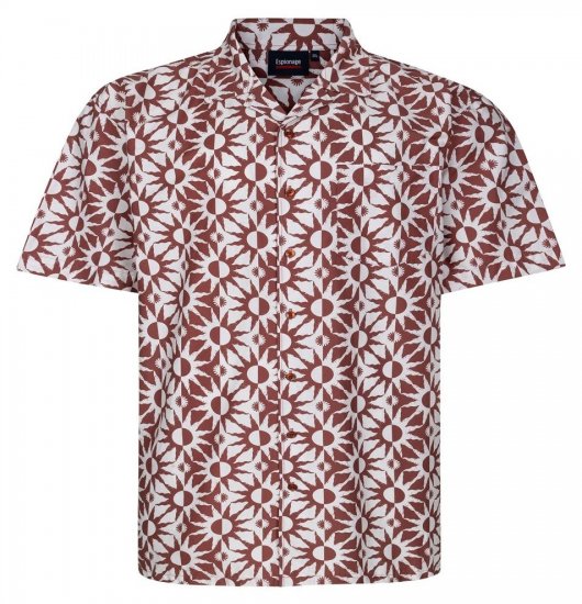 Espionage SH466 Abstract Sun Krekls ar apdruku ecru/sarkana - Krekli - Krekli - 2XL-8XL