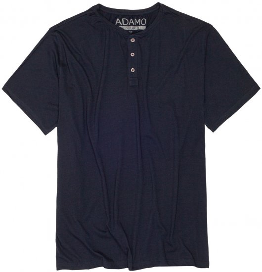Adamo Silas Regular fit Serafino T-shirt Navy - T-krekli - T-krekli - 2XL-14XL