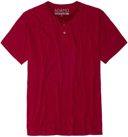 Adamo Silas Regular fit Serafino T-shirt Burgundy - T-krekli - T-krekli - 2XL-14XL
