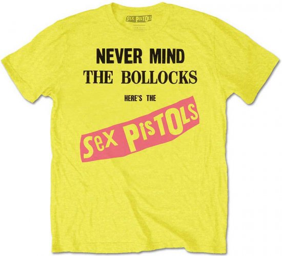 Sex Pistols Never Mind The Bollocks T-shirt Yellow - T-krekli - T-krekli - 2XL-14XL