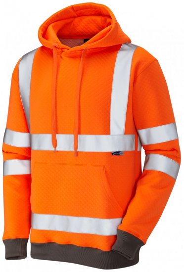 Leo Goodleigh Hooded Sweatshirt Hi-Vis Orange - Darba apģērbs - Darba apģērbs - 3XL-10XL