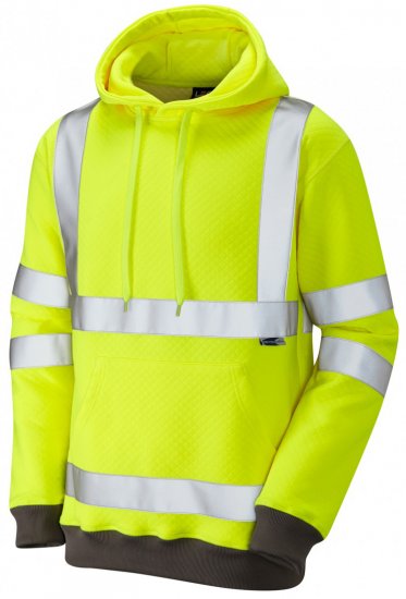 Leo Goodleigh Hooded Sweatshirt Hi-Vis Yellow - Darba apģērbs - Darba apģērbs - 3XL-10XL
