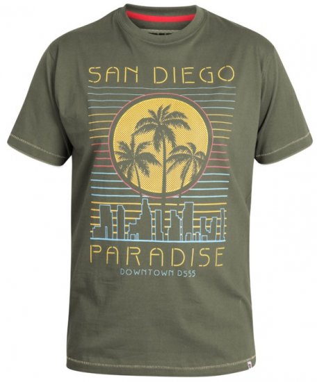 D555 Stanley T-shirt Khaki - T-krekli - T-krekli - 2XL-14XL