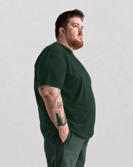 Motley Denim Stockholm T-shirt Racing Green - T-krekli - T-krekli - 2XL-14XL