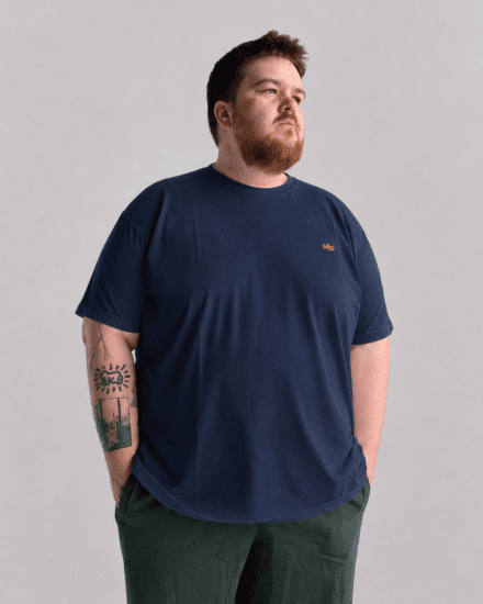 Motley Denim Stockholm T-shirt Dark Indigo - T-krekli - T-krekli - 2XL-14XL