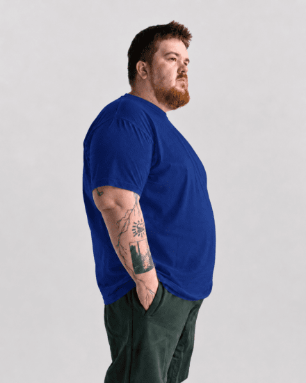 Motley Denim Stockholm T-shirt Royal Blue - T-krekli - T-krekli - 2XL-14XL