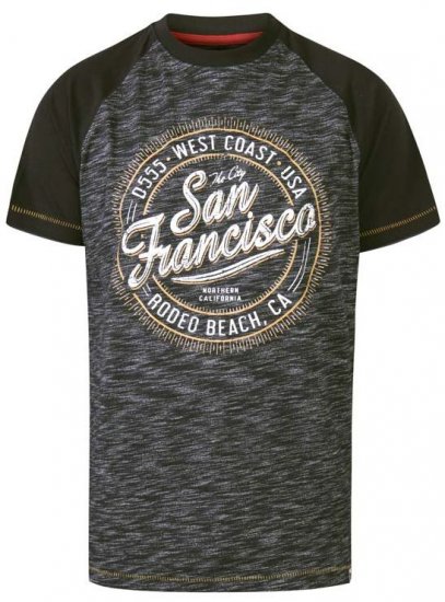 D555 Sunderland San Francisco T-Shirt Black Reno - T-krekli - T-krekli - 2XL-14XL