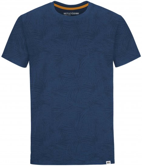 Motley Denim Sutton T-shirt Dark Indigo - T-krekli - T-krekli - 2XL-14XL