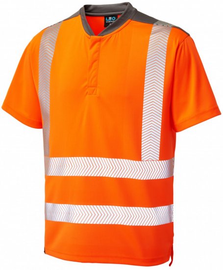 Leo Putsborough COOLMAX® Performance T-Shirt Hi-Vis Orange - Darba apģērbs - Darba apģērbs - 3XL-10XL
