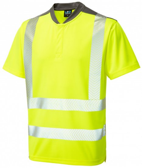 Leo Putsborough COOLMAX® Performance T-Shirt Hi-Vis Yellow - Darba apģērbs - Darba apģērbs - 3XL-10XL
