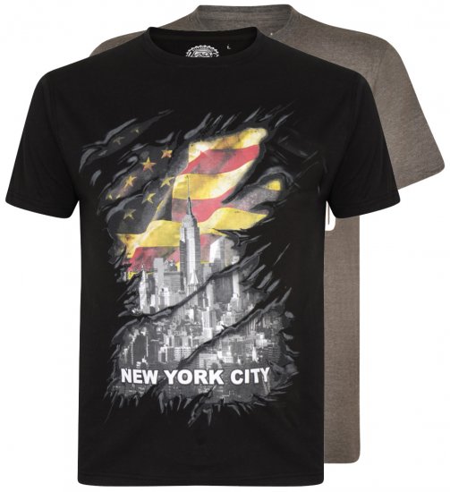 Kam Jeans 5312 T-shirt 2-pack - T-krekli - T-krekli - 2XL-14XL