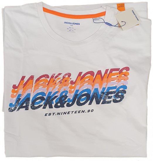 Jack & Jones Tyler T-shirt White - T-krekli - T-krekli - 2XL-14XL