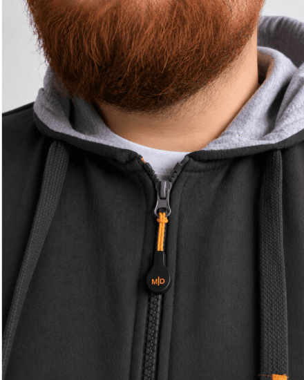 Motley Denim Copenhagen Hoodie Charcoal - Džemperi un džemperi ar kapuci - Džemperi - 2XL-14XL