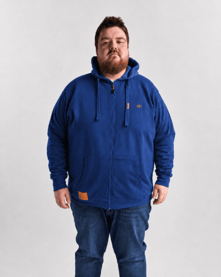 Motley Denim Copenhagen Hoodie Royal Blue - Džemperi un džemperi ar kapuci - Džemperi - 2XL-14XL