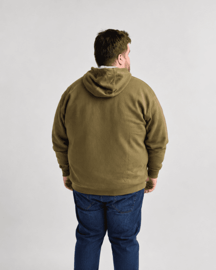 Motley Denim Copenhagen Hoodie Dark Khaki - Džemperi un džemperi ar kapuci - Džemperi - 2XL-14XL
