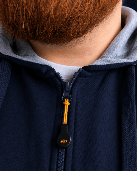 Motley Denim Copenhagen Hoodie Navy - Džemperi un džemperi ar kapuci - Džemperi - 2XL-14XL