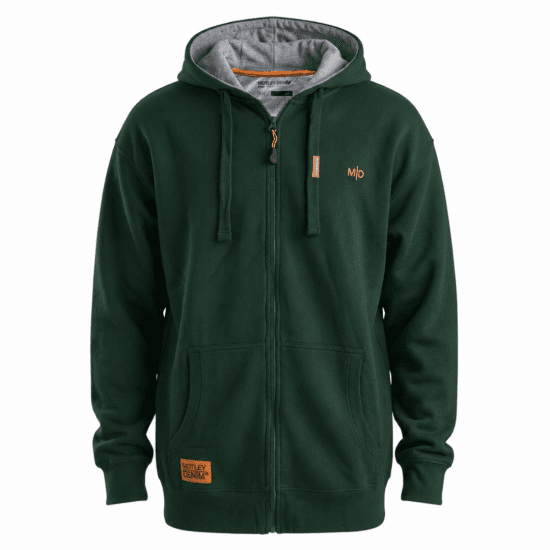 Motley Denim Copenhagen Hoodie Racing Green - Džemperi un džemperi ar kapuci - Džemperi - 2XL-14XL