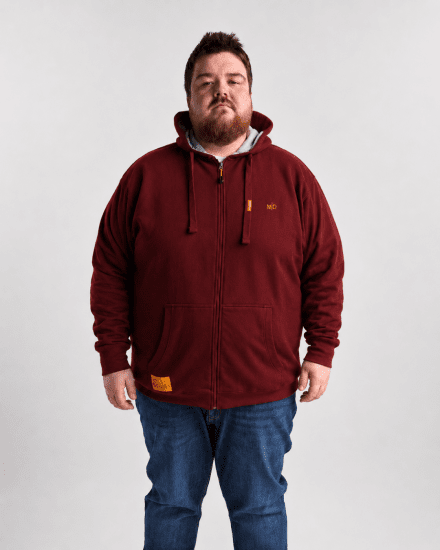Motley Denim Copenhagen Hoodie Red - Džemperi un džemperi ar kapuci - Džemperi - 2XL-14XL